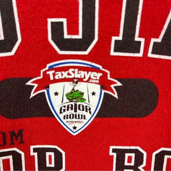 Ohio State Buckeyes NCAA Football Red Hoodie Sweatshirt Gator Bowl 2012 Fits Sm - Picture 2 of 13